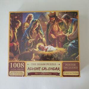 The Jigsaw Puzzle Merry Christmas Nativity Scenery Advent Calendar Puzzle 2024